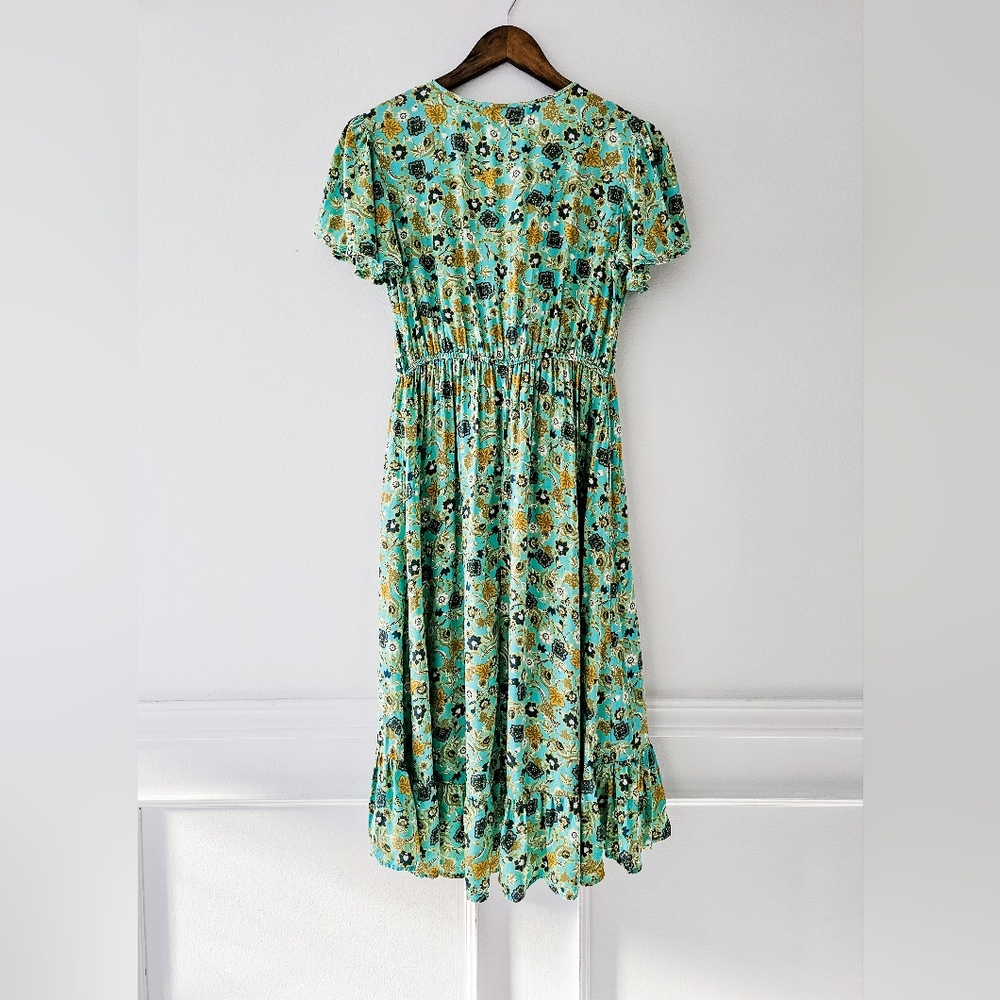 Band of Gypsie Boho Dublin Surplice Ruffled Midi Dress - Picture 6 of 6